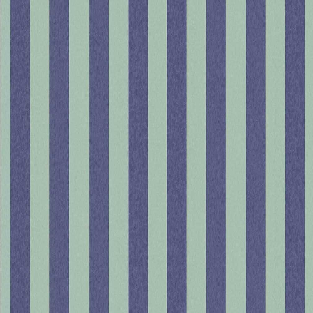 Woodchip & Magnolia Jockey Stripe Mint Blue Wallpaper
