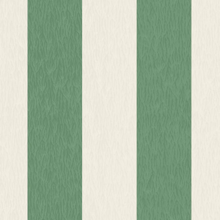 Woodchip & Magnolia Jockey Stripe Green/Magnolia Wallpaper