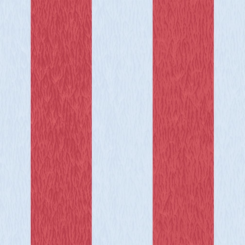 Woodchip & Magnolia Jockey Stripe Helter Skelter Red Wallpaper