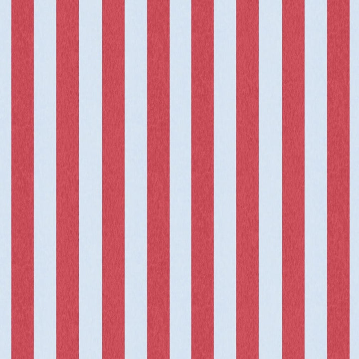 Woodchip & Magnolia Jockey Stripe Helter Skelter Red Wallpaper