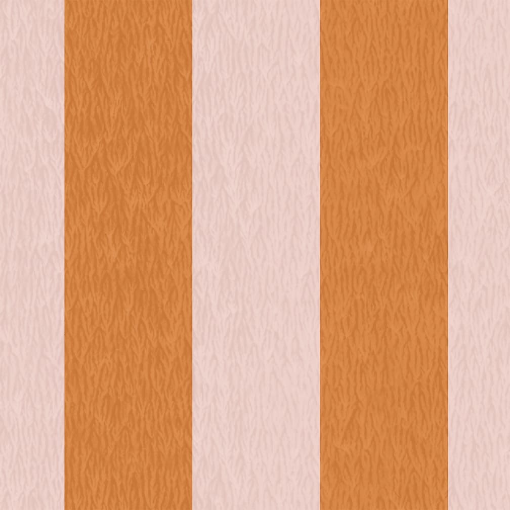 Woodchip & Magnolia Jockey Stripe Pink/Gorse Wallpaper