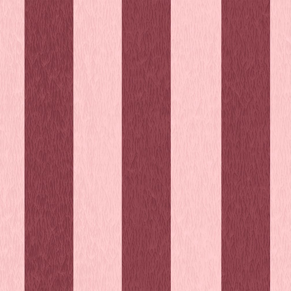 Woodchip & Magnolia Jockey Stripe Maroon Wallpaper