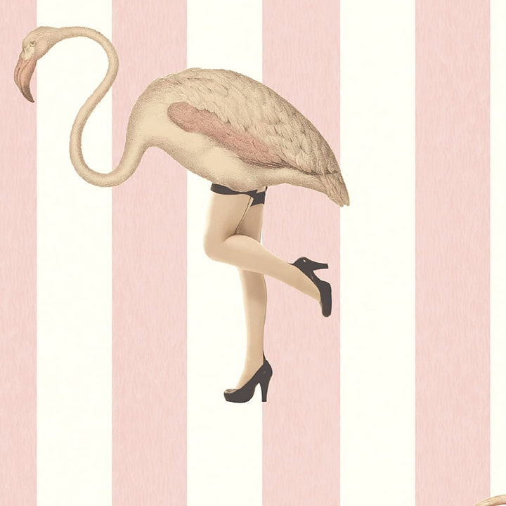 Woodchip & Magnolia Marilyn Baby Pink Stripe Wallpaper