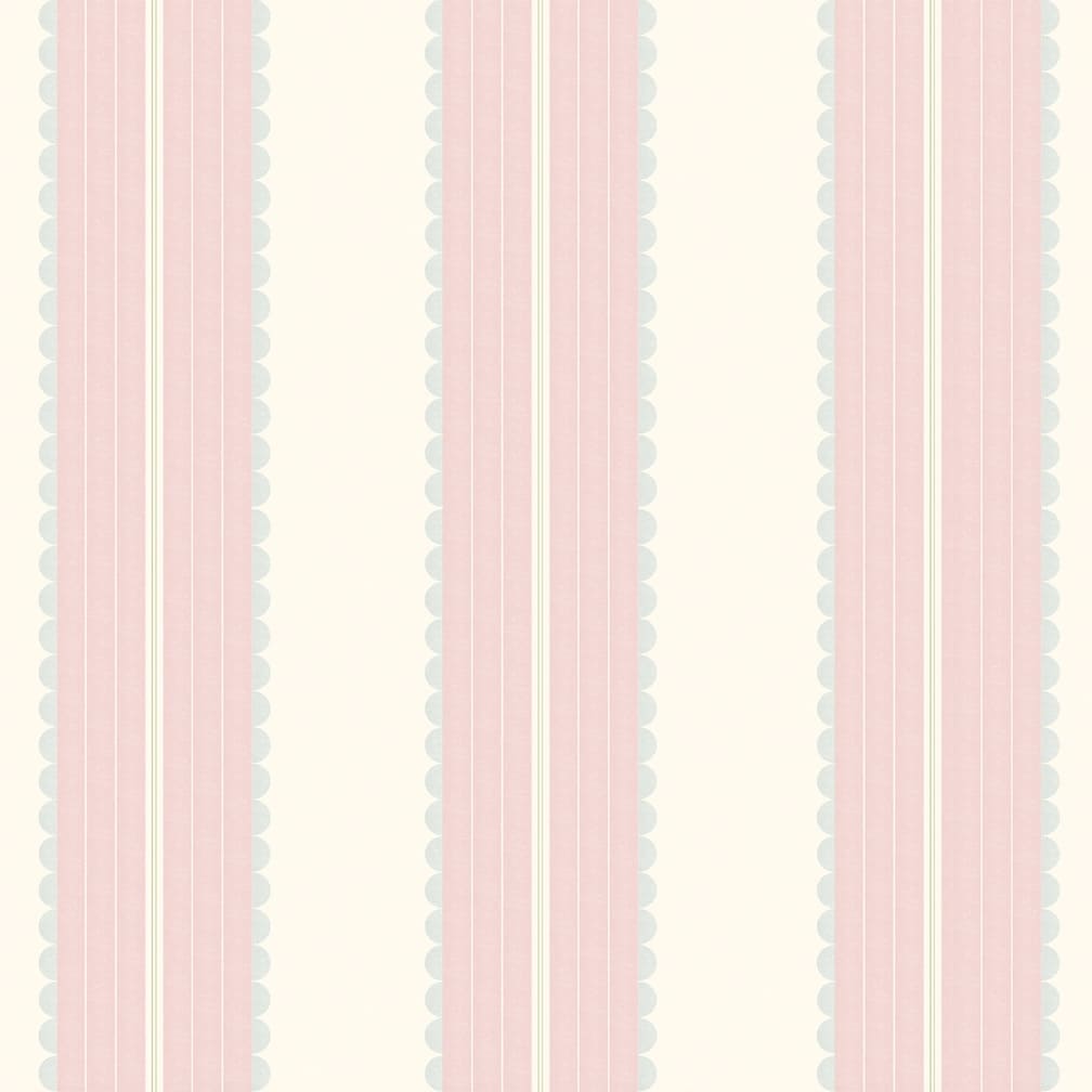 Woodchip & Magnolia Pin Up Stripe Pastel Pink Wallpaper