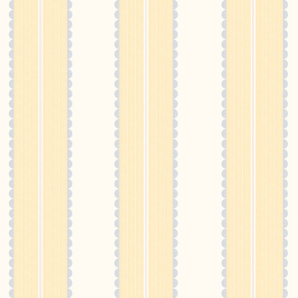 Woodchip & Magnolia Pin Up Stripe Soft Yellow Wallpaper