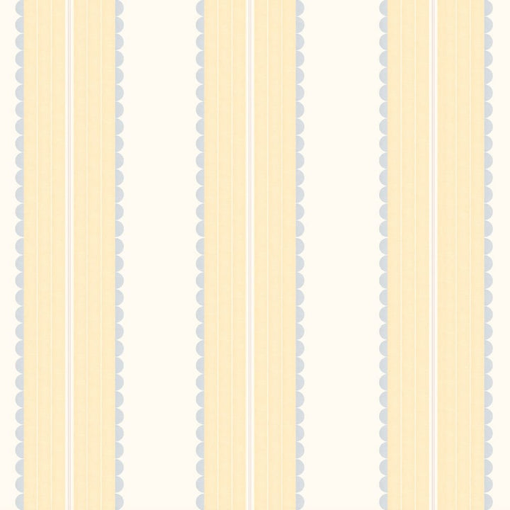 Woodchip & Magnolia Pin Up Stripe Soft Yellow Wallpaper