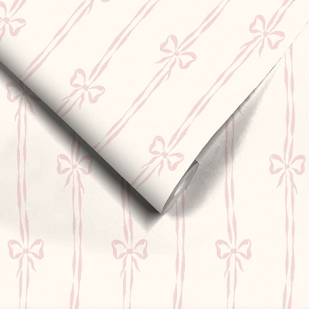 Woodchip & Magnolia Bow Peep Pink Cloud Wallpaper