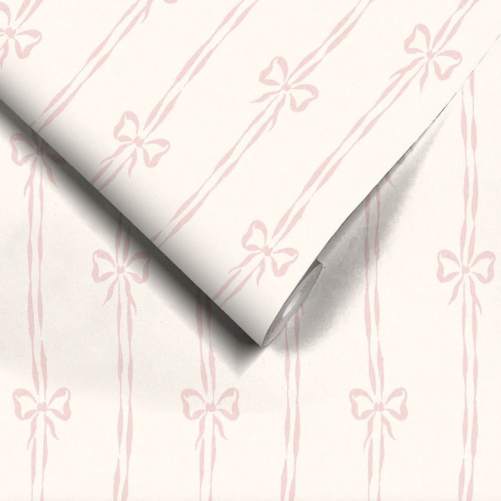 Woodchip & Magnolia Bow Peep Pink Cloud Wallpaper