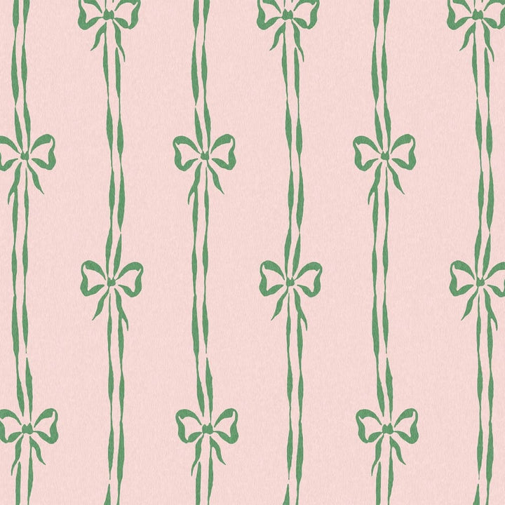 Woodchip & Magnolia Bow Peep Pink Apple Wallpaper