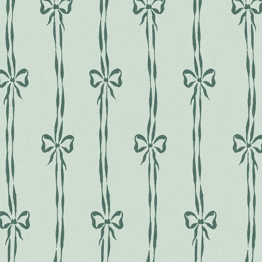 Woodchip & Magnolia Bow Peep Pistachio Wallpaper