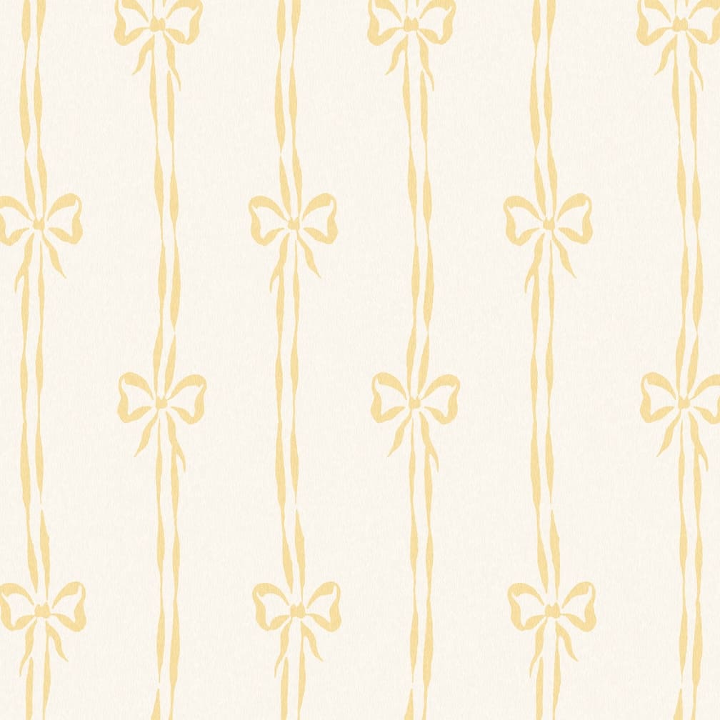 Woodchip & Magnolia Bow Peep Buttercup Wallpaper
