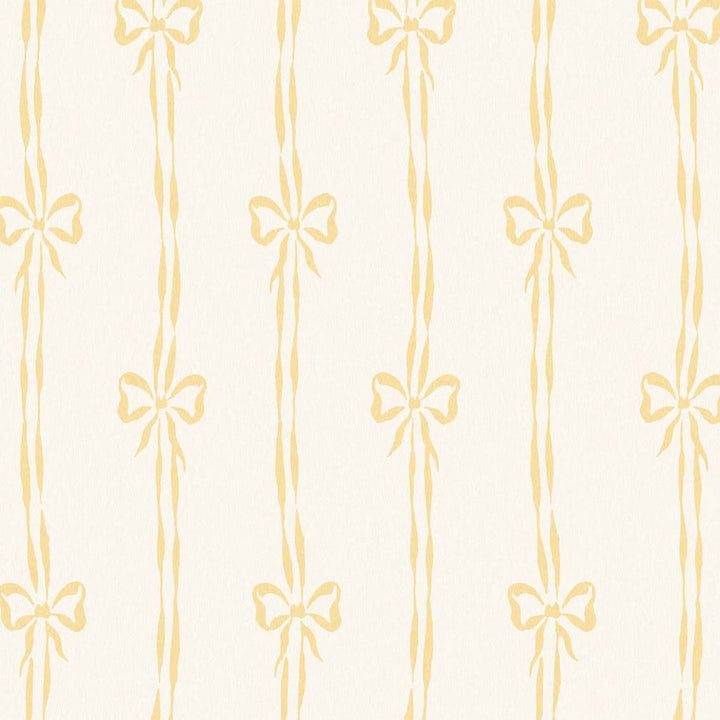 Woodchip & Magnolia Bow Peep Buttercup Wallpaper