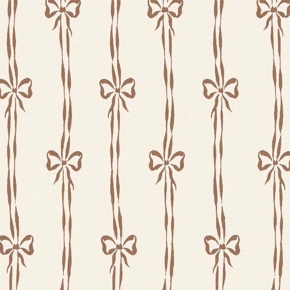 Woodchip & Magnolia Bow Peep Cedar Wallpaper