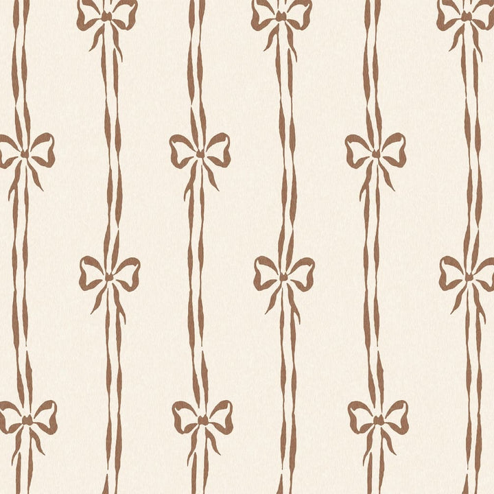 Woodchip & Magnolia Bow Peep Cedar Wallpaper