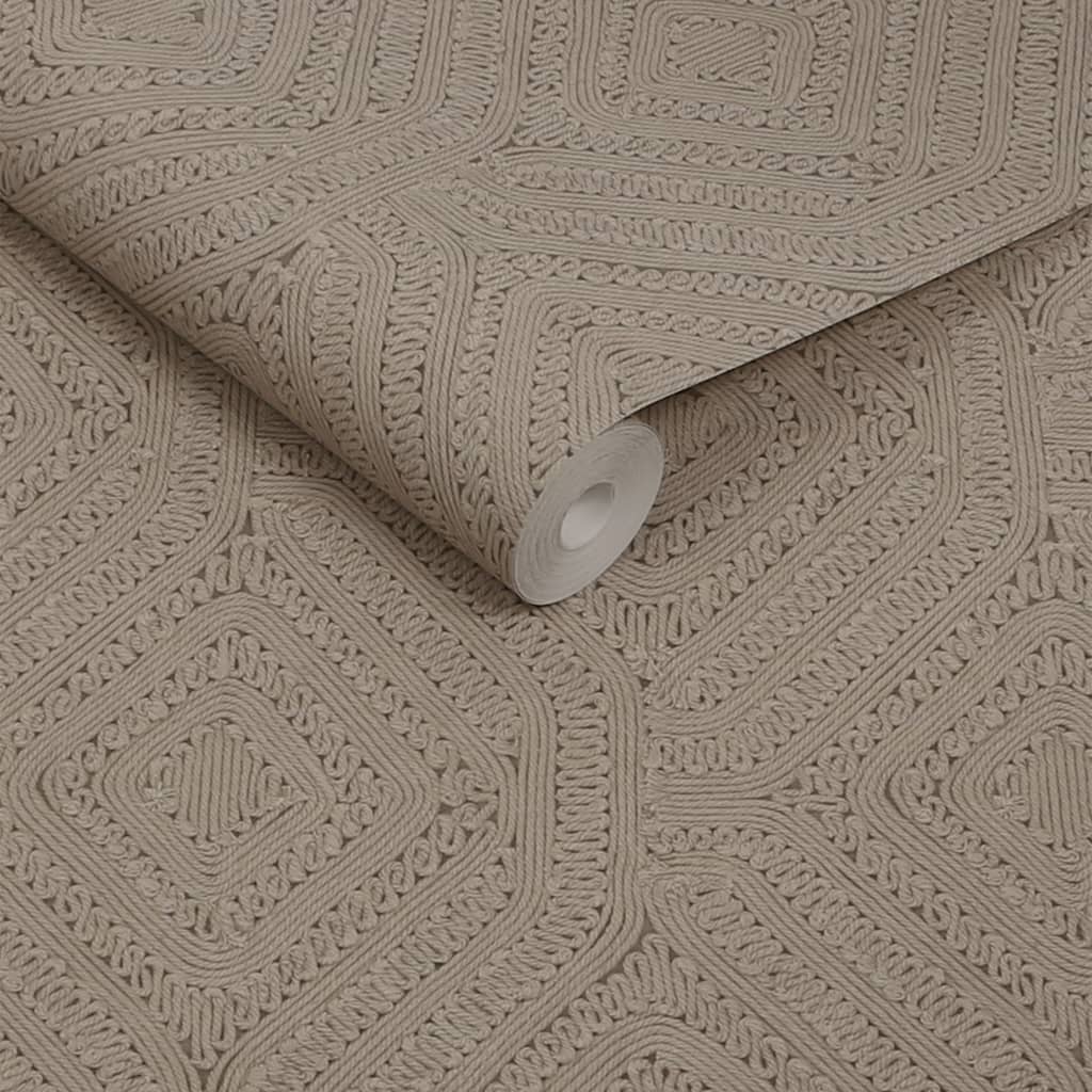 Abigail Ahern Artisan Weave Fawn Wallpaper - 140087