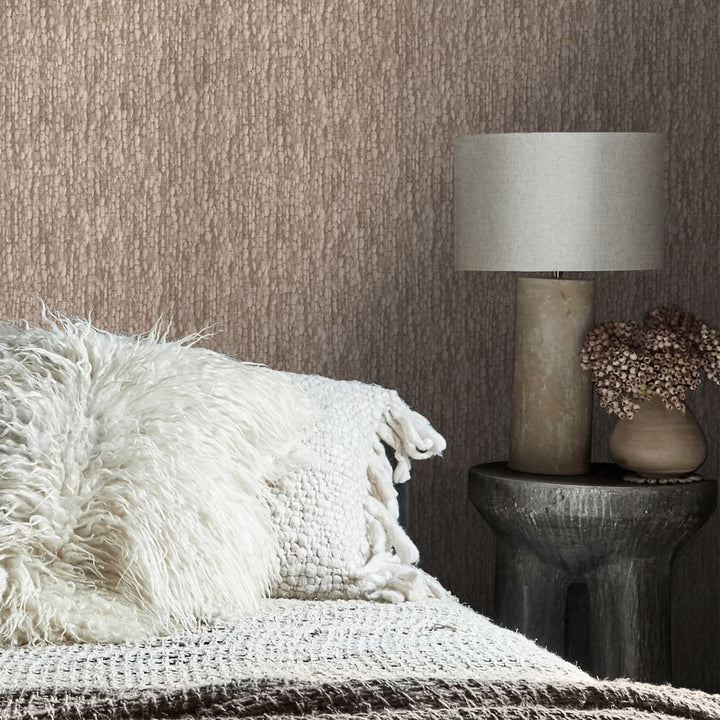 Abigail Ahern Heirloom Knit Baked Beige Wallpaper - 140082