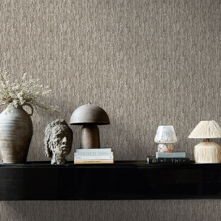 Abigail Ahern Heirloom Knit Greige Wallpaper - 140083