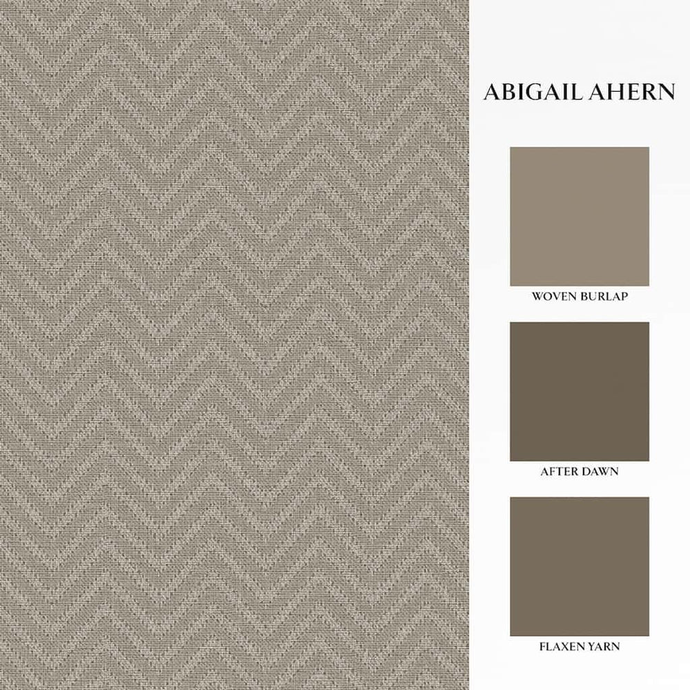 Abigail Ahern Herringbone Weave Praline Wallpaper - 140089