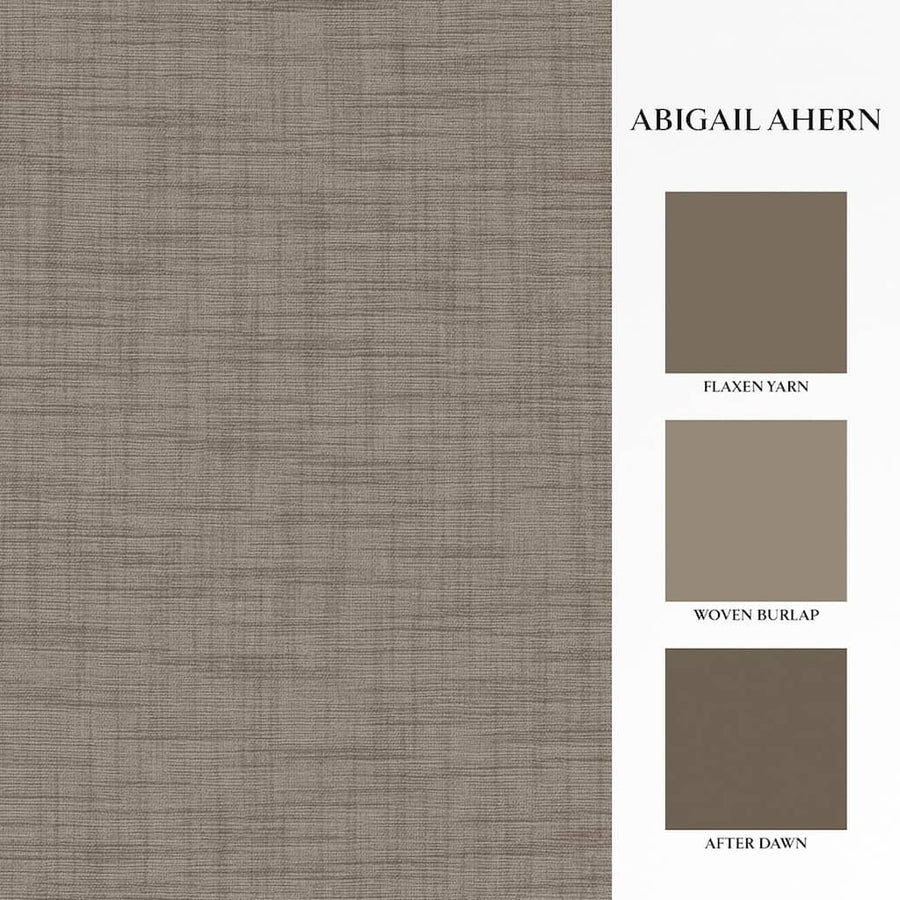 Abigail Ahern Weathered Linen Cocoa Wallpaper - 140081