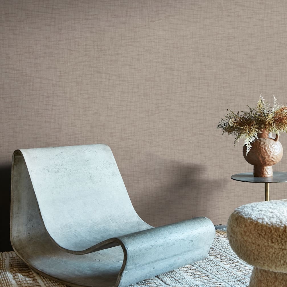 Abigail Ahern Weathered Linen Stone Wallpaper - 140078
