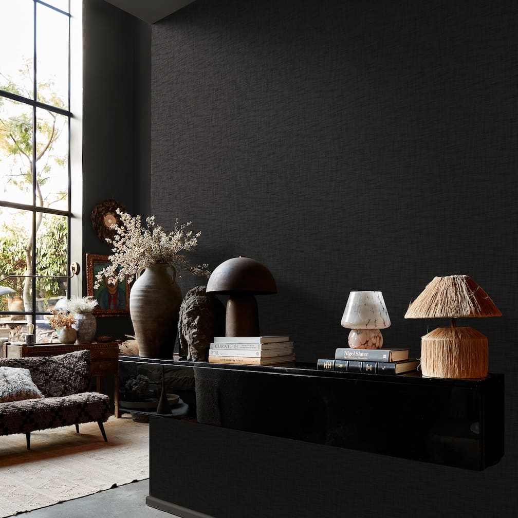 Abigail Ahern Weathered Linen Tattoo Wallpaper - 140080