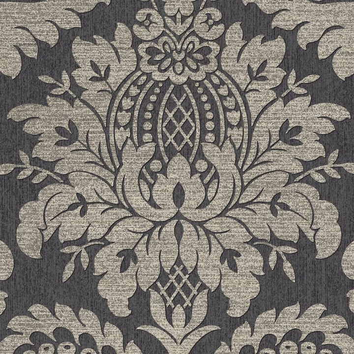  - Archive Damask Black & Gold Wallpaper - 119971 - Decor Warehouse