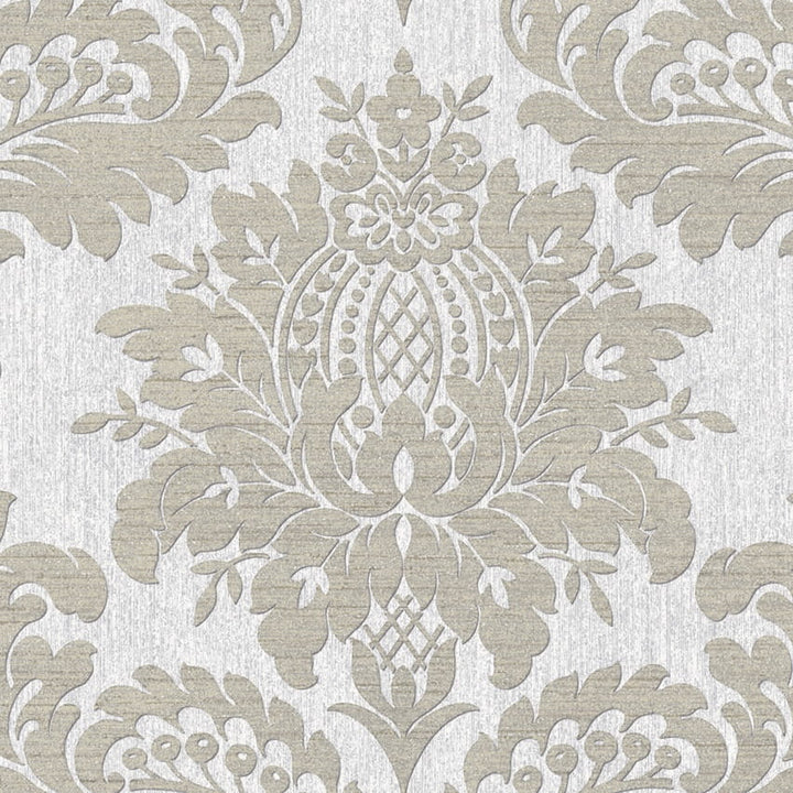 119972-Graham & Brown-Archive Damask Grey Wallpaper-Decor Warehouse