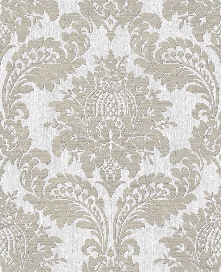 119972-Graham & Brown-Archive Damask Grey Wallpaper-Decor Warehouse