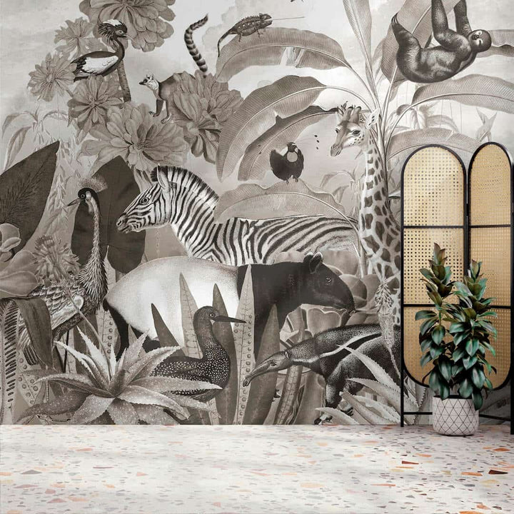  - Art for the Home Jungle Animals Mural - 125621FXST - Decor Warehouse