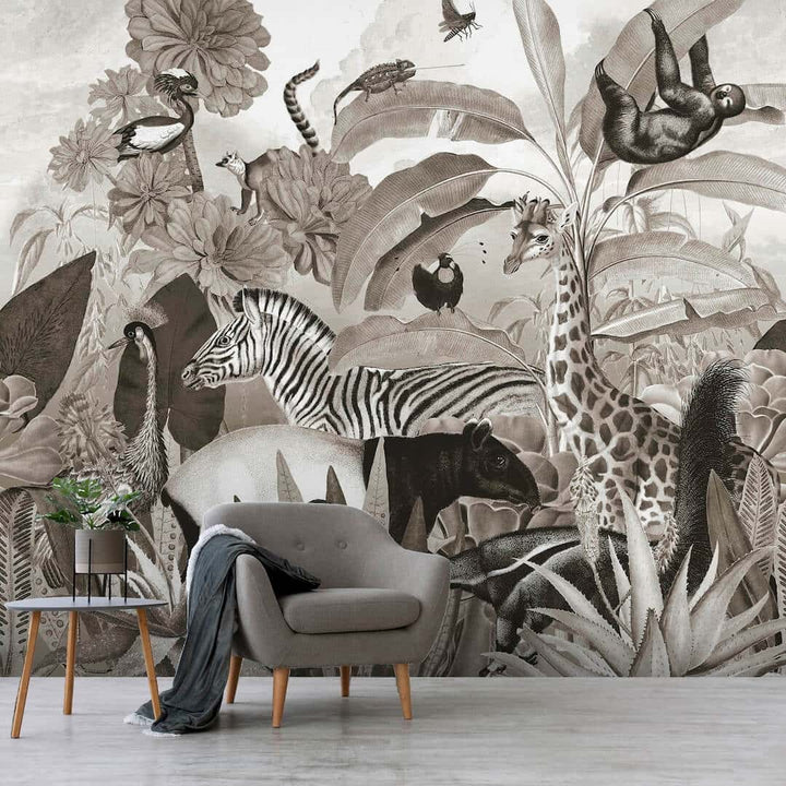  - Art for the Home Jungle Animals Mural - 125621FXST - Decor Warehouse