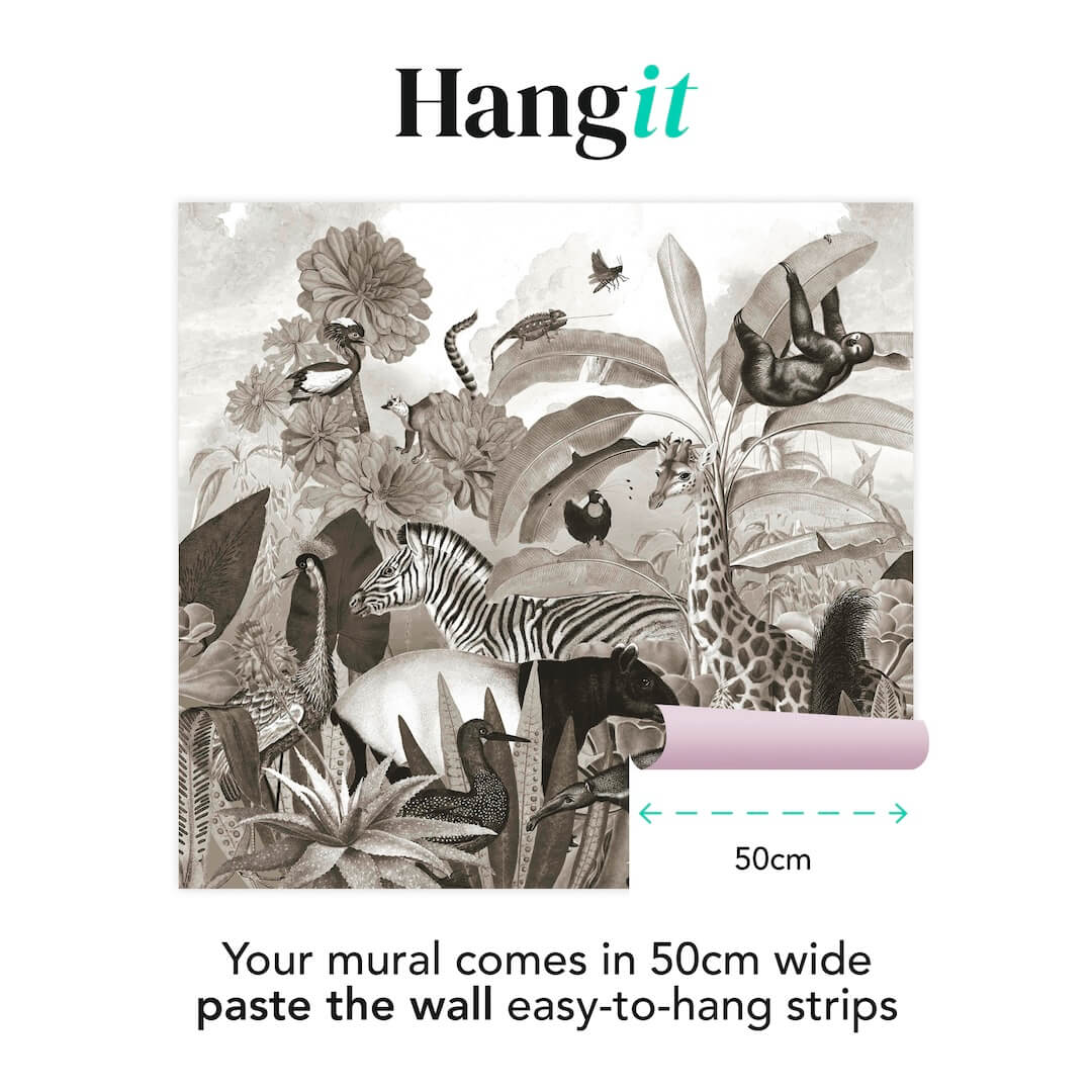  - Art for the Home Jungle Animals Mural - 125621FXST - Decor Warehouse