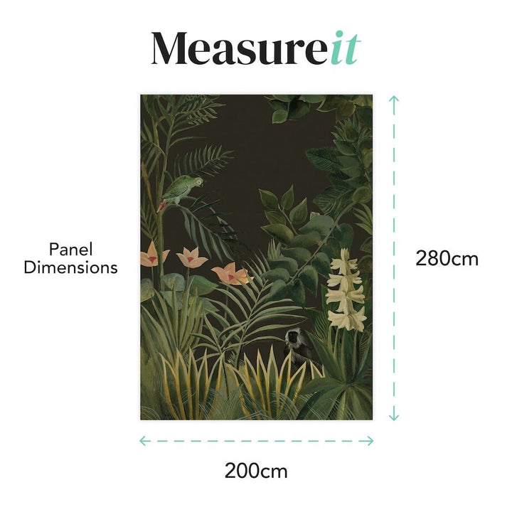 125540FXST - Graham & Brown - Art for the Home Jungle Green Mural - Decor Warehouse