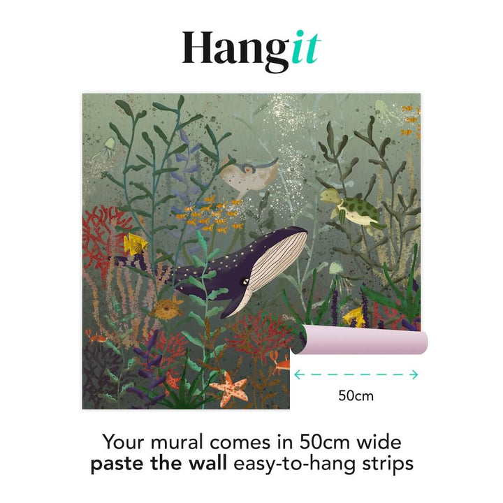  - Art for the Home Under The Sea Blue Mural - 126161FXST - Decor Warehouse
