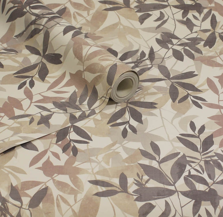  - Arthouse Botanical Leaves Natural Wallpaper - 924600 - Decor Warehouse