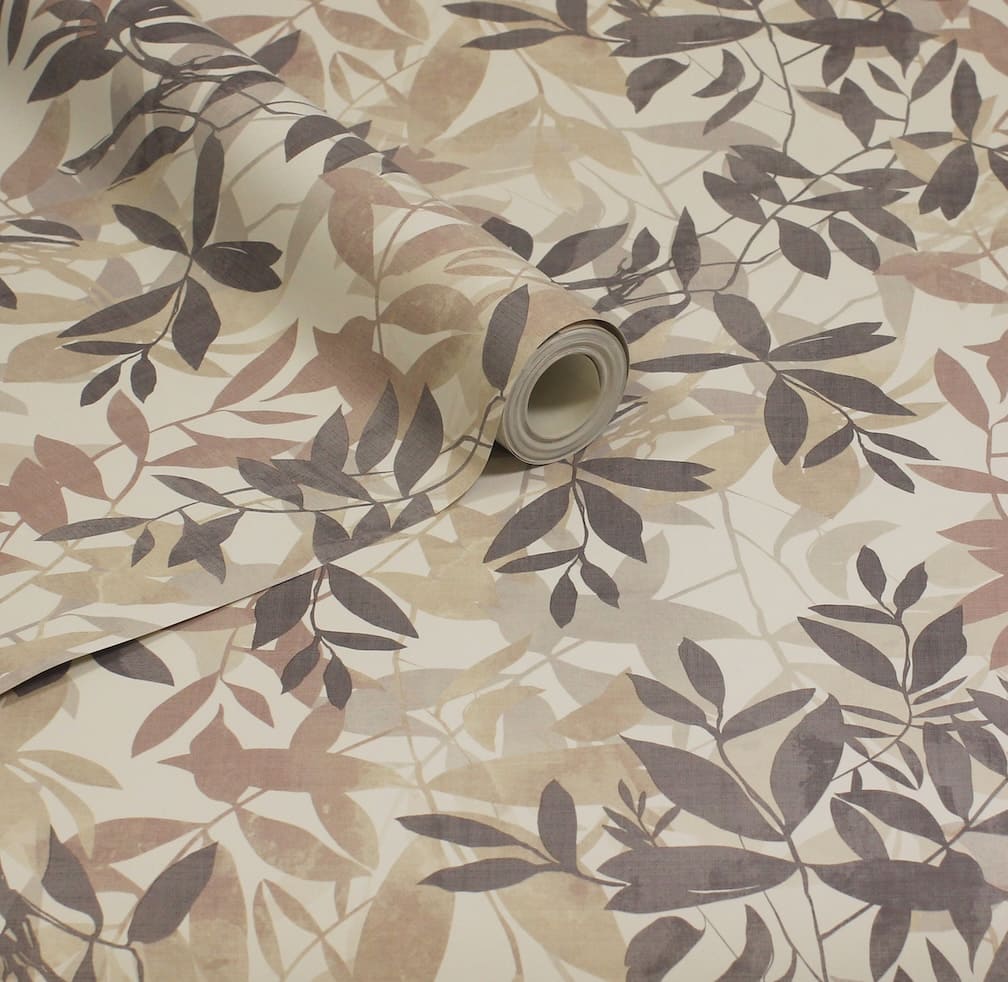 Arthouse Botanical Leaves Natural Wallpaper - 924600