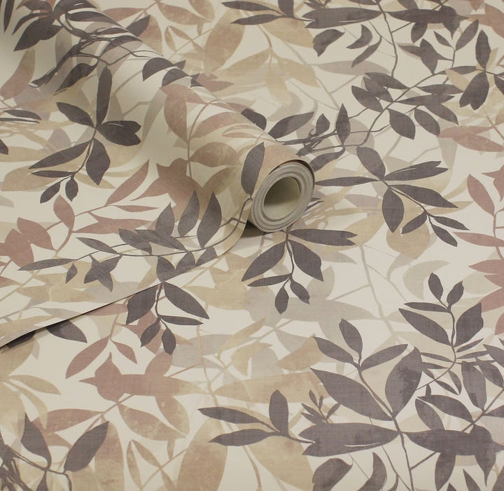 Arthouse Botanical Leaves Natural Wallpaper - 924600