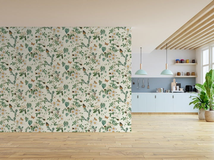  - Arthouse Bumblebee Trail Cream Wallpaper - 925502 - Decor Warehouse