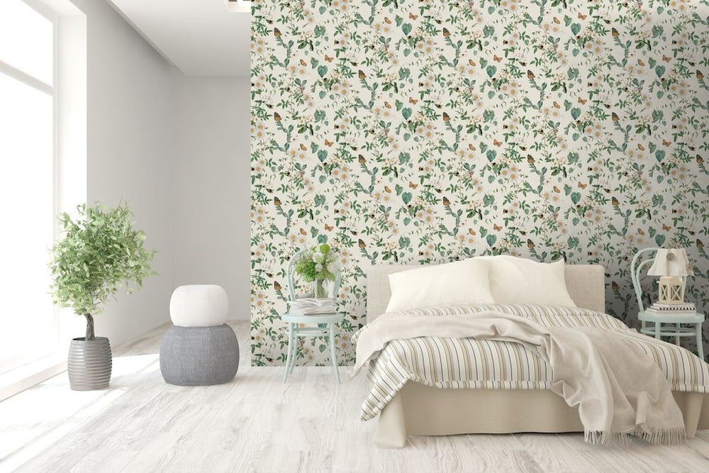  - Arthouse Bumblebee Trail Cream Wallpaper - 925502 - Decor Warehouse