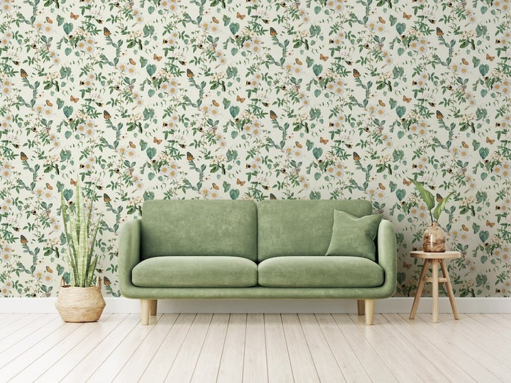  - Arthouse Bumblebee Trail Cream Wallpaper - 925502 - Decor Warehouse