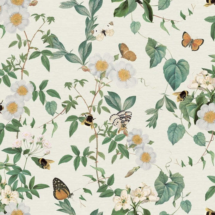  - Arthouse Bumblebee Trail Cream Wallpaper - 925502 - Decor Warehouse