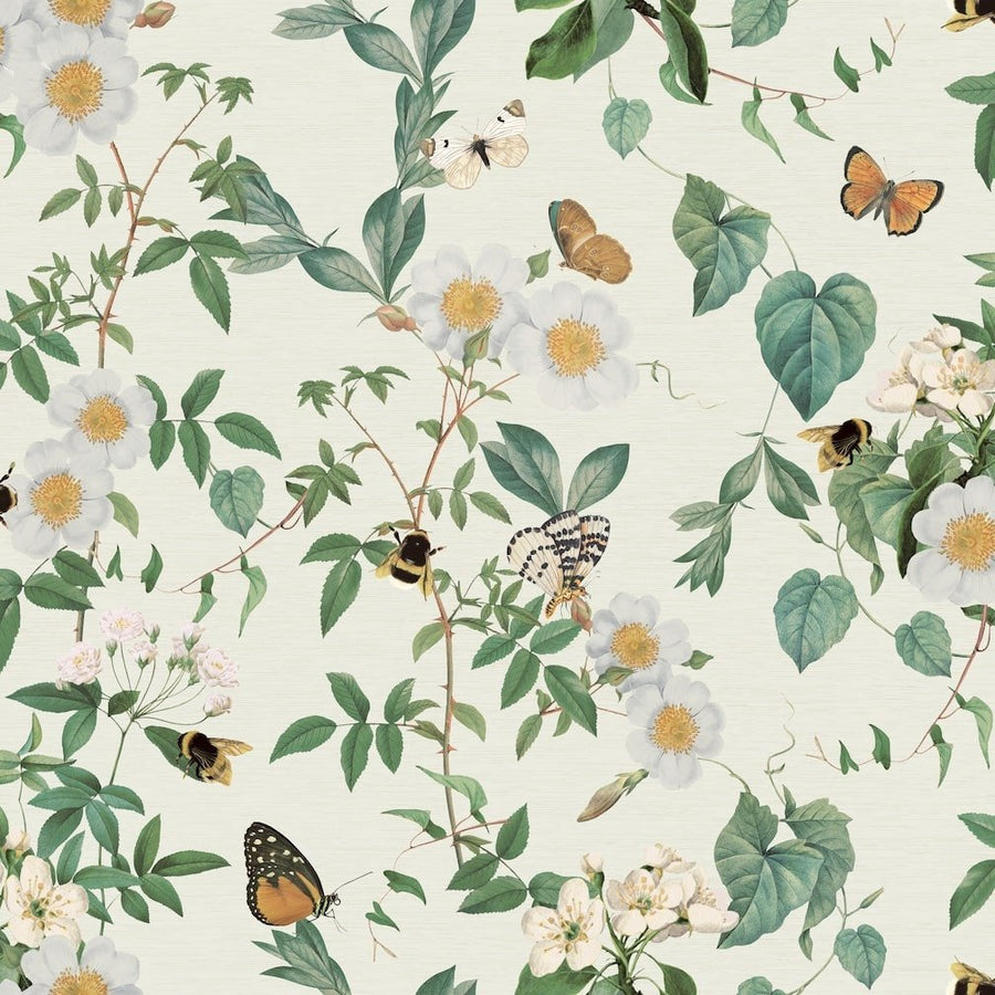  - Arthouse Bumblebee Trail Cream Wallpaper - 925502 - Decor Warehouse