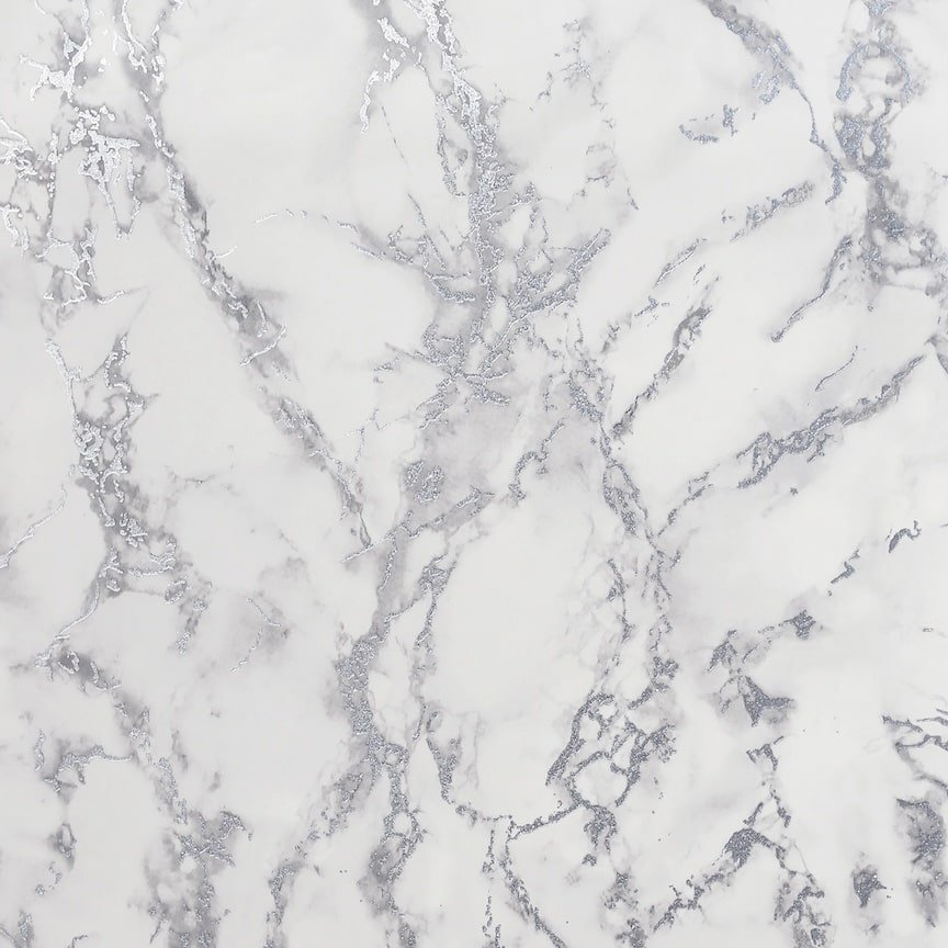 - Arthouse Carrara Marble Silver Wallpaper - 296701 - Decor Warehouse