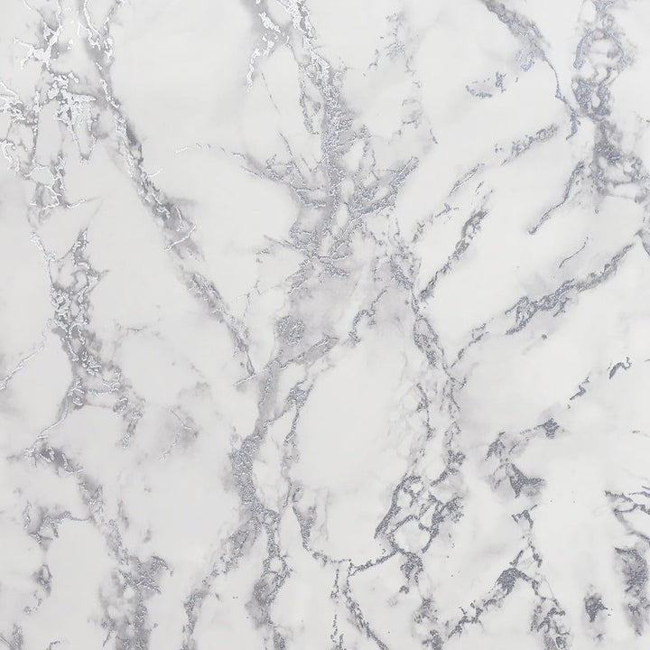 296701 - Arthouse - Arthouse Carrara Marble Silver Wallpaper - Decor Warehouse