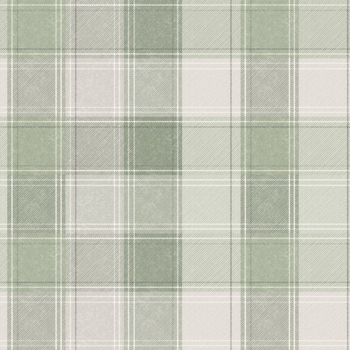 Arthouse Country Check Sage Wallpaper - 922806