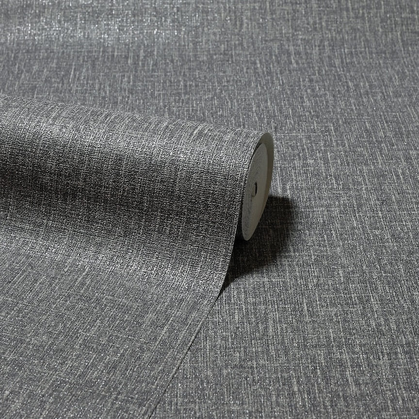  - Arthouse Country Plain Charcoal Wallpaper - 295000 - Decor Warehouse