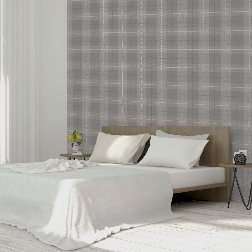  - Arthouse Country Tartan Grey Wallpaper - 294901 - Decor Warehouse