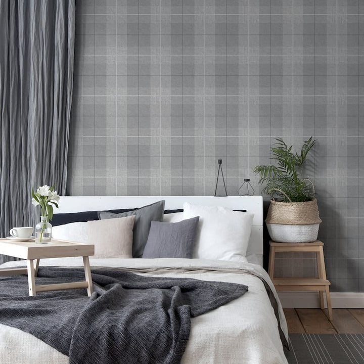  - Arthouse Country Tartan Grey Wallpaper - 294901 - Decor Warehouse