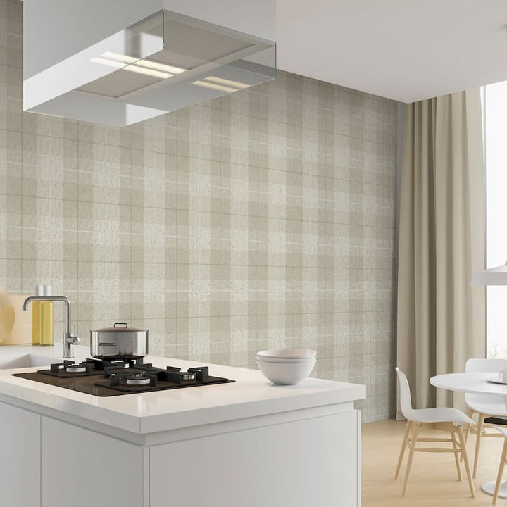  - Arthouse Country Tartan Taupe Wallpaper - 294903 - Decor Warehouse