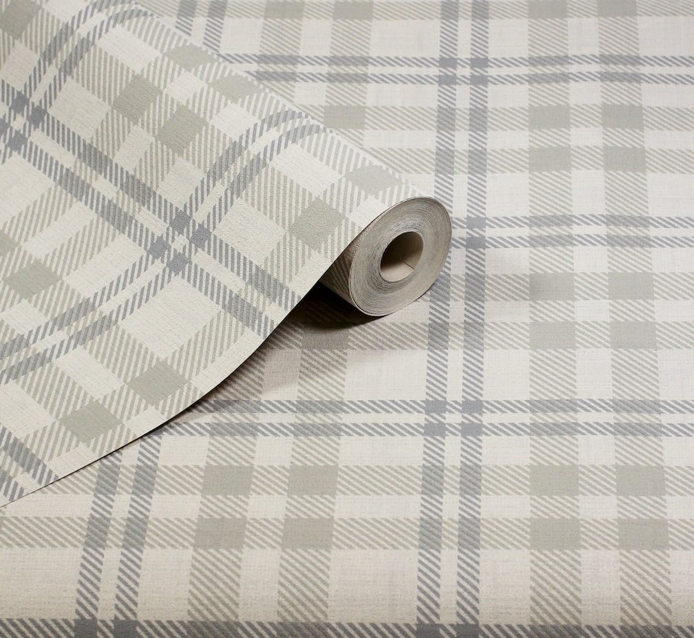  - Arthouse Countryside Check Natural Wallpaper - 294606 - Decor Warehouse