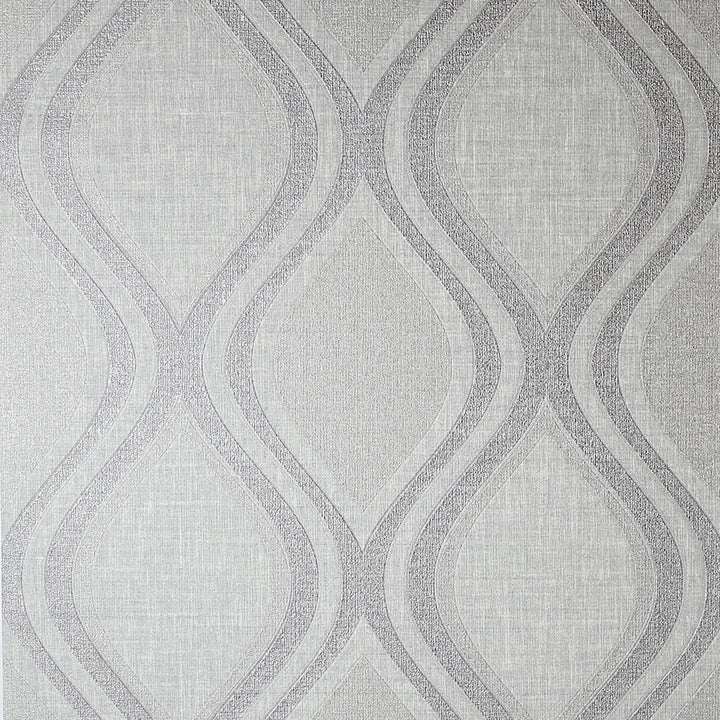  - Arthouse Curve Grey Wallpaper - 295101 - Decor Warehouse